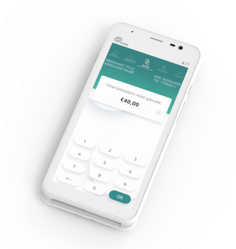 A77 ασύρματο Android MiniPOS
